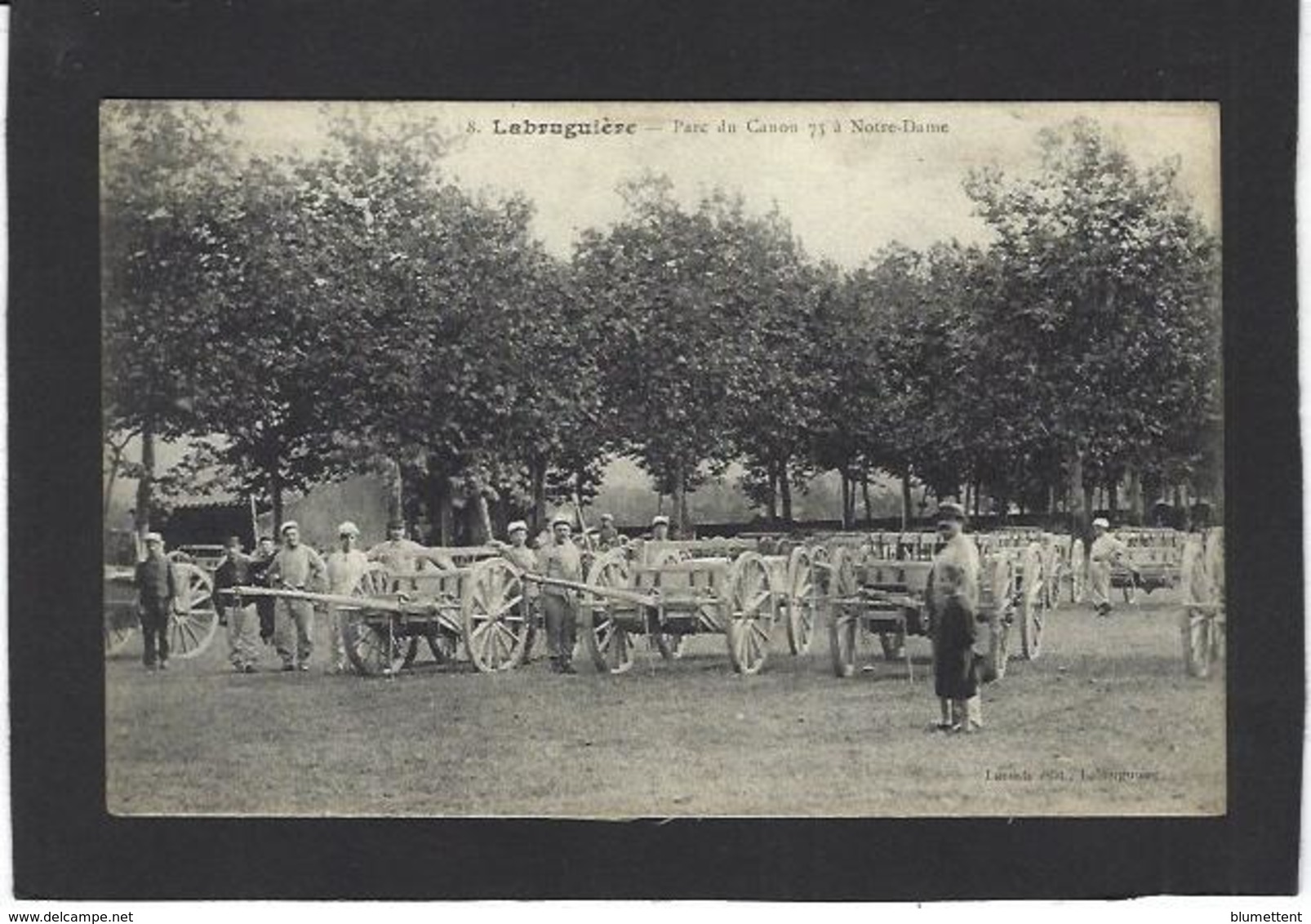 CPA Tarn 81 Non Circulé Labruguière Canon De 75 - Labruguière