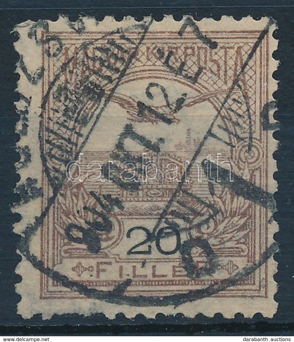 O 1900 Turul 20f  11 1/2 Fogazással (35.000) (foghiba) - Altri & Non Classificati