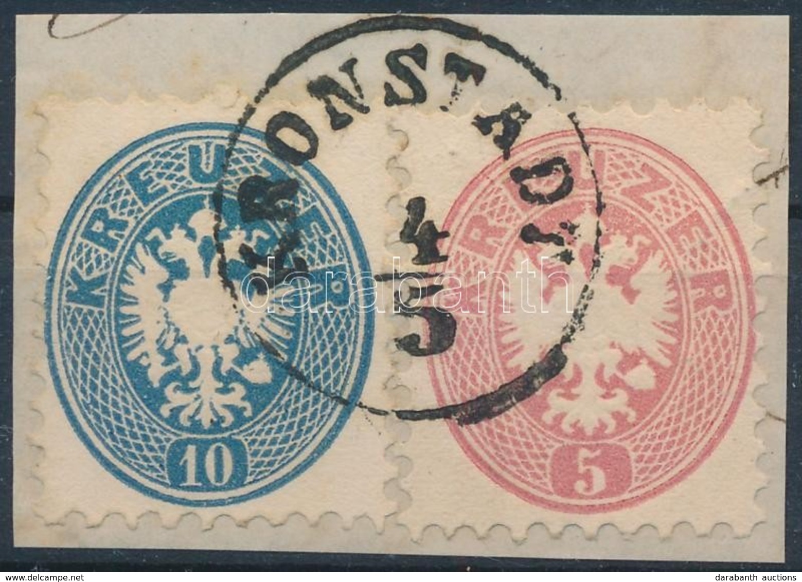 1864 5kr + 10kr 'KRONSTADT' - Sonstige & Ohne Zuordnung