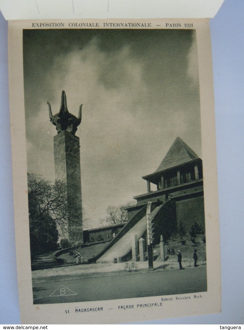 Paris 1931 Promenade à travers l'exposition coloniale internationale 24 cartes detachable carnet Braun en Cie