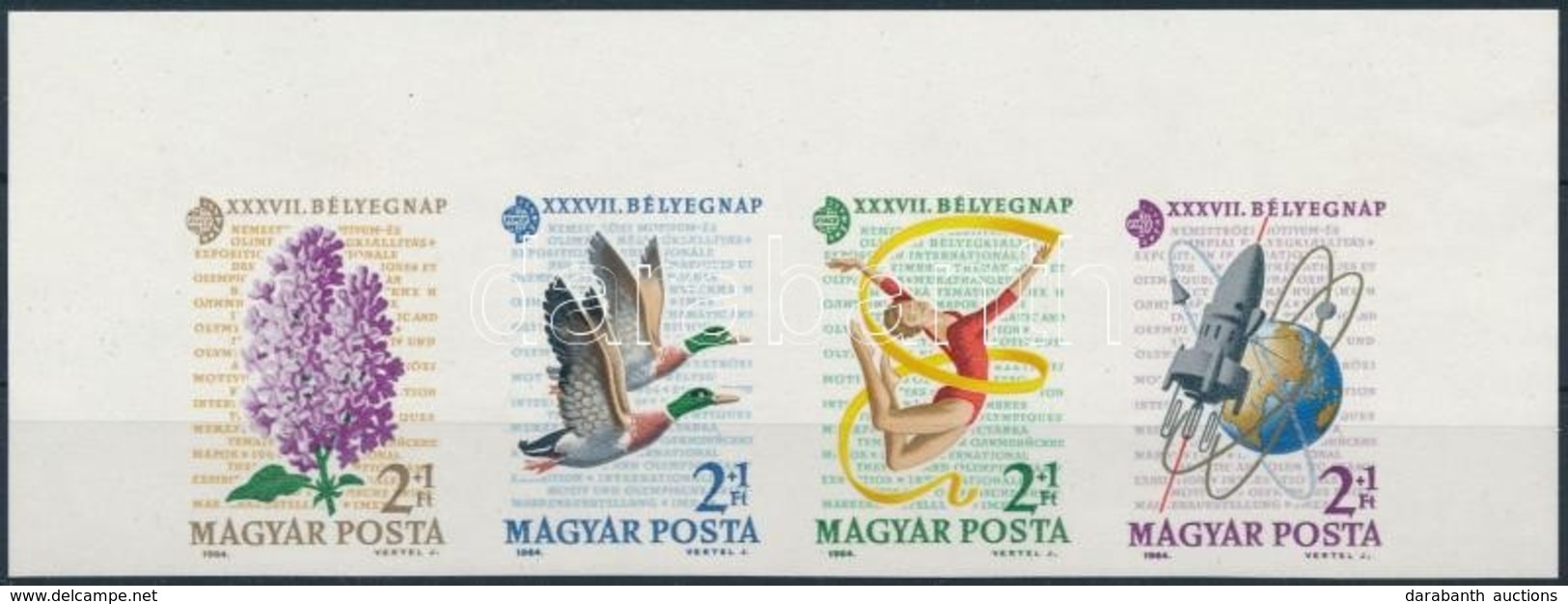 ** 1964 Bélyegnap Vágott ívsarki Csík (3.500) - Altri & Non Classificati