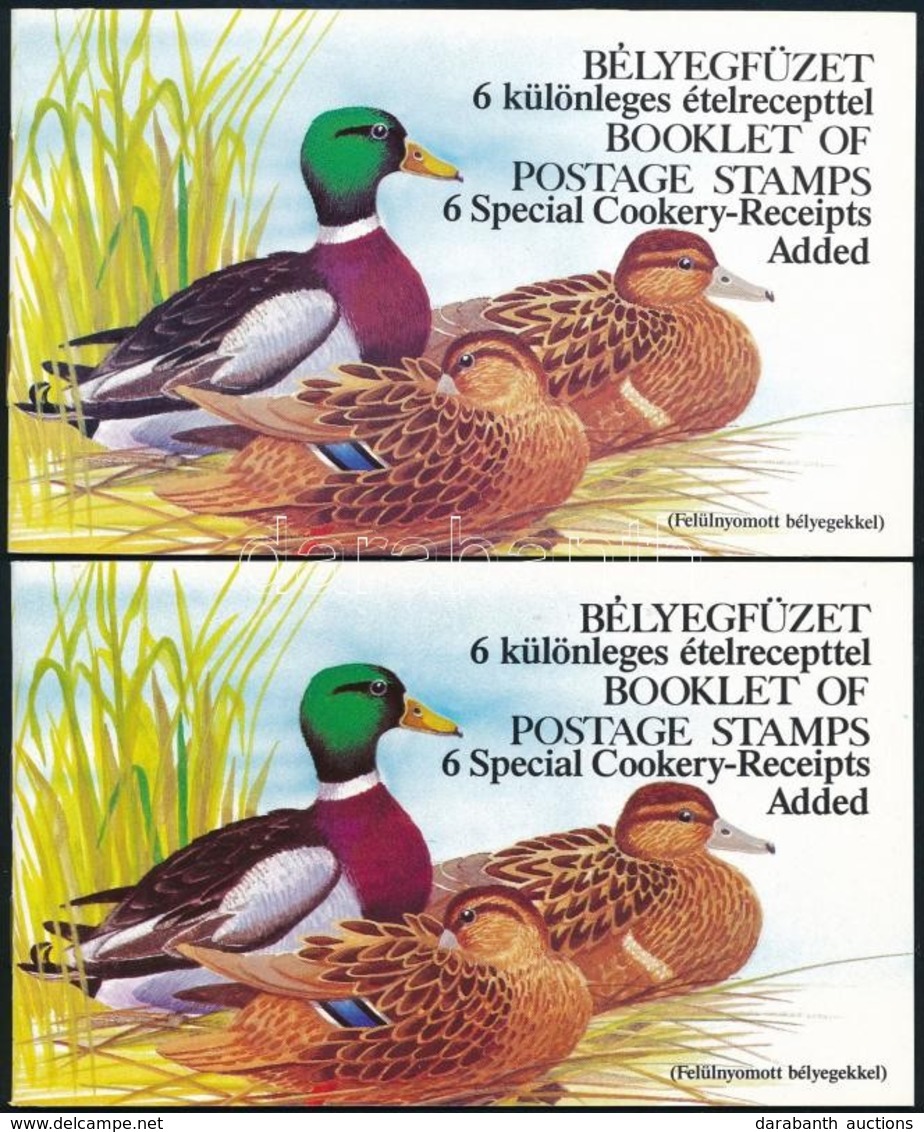 ** 1989 2 Db Récék Bélyegfüzet Angol Felülnyomással (11.000) - Altri & Non Classificati