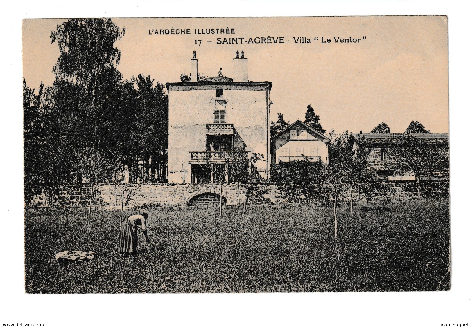 FRANCE / CPA / ST. AGREVE / VILLA LE VENDOR / 1924 - Saint Agrève