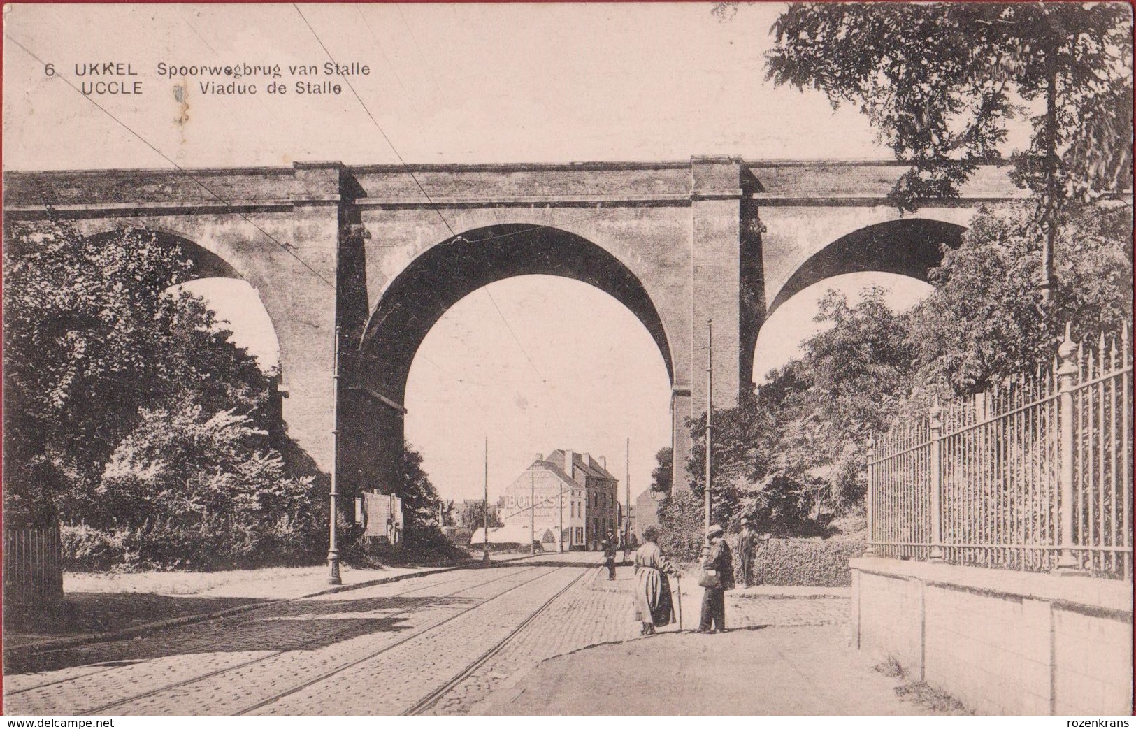 Uccle - Viaduc De Stalle - Ukkel - Spoorwegbrug Van Stalle Geanimeerd Animee (En Très Bon Etat) (In Zeer Goede Staat) - Uccle - Ukkel