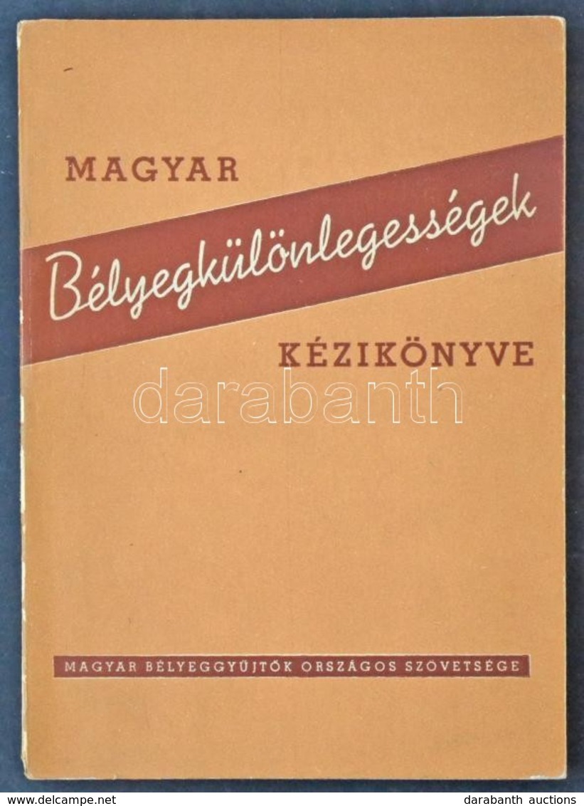 Madarász Gyula: Magyar Bélyegkülönlegességek Kézikönyve (1956) - Andere & Zonder Classificatie