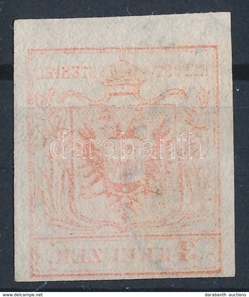 O 1850 3kr HP III Világos Piros Bélyeg Nagy Vízjelrészlettel, Gépszínátnyomattal '(PRE)SSBURG'. Certificate: Steiner - Altri & Non Classificati