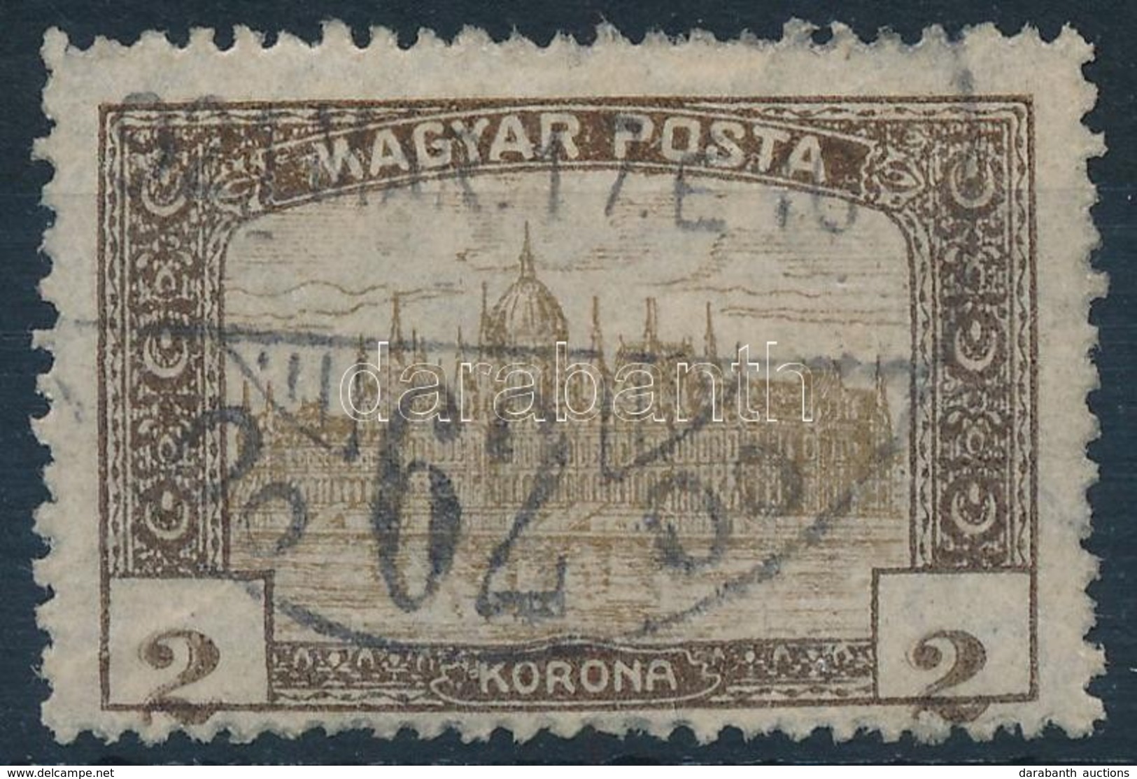 O 1919 Magyar Posta 2K Az értékszám Jelentős Elcsúszásával - Altri & Non Classificati