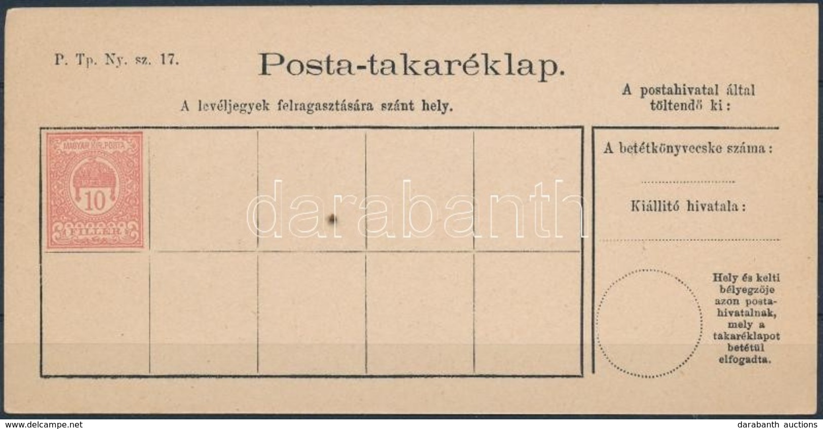 1900 Takaréklap MBK 3 A - Sonstige & Ohne Zuordnung