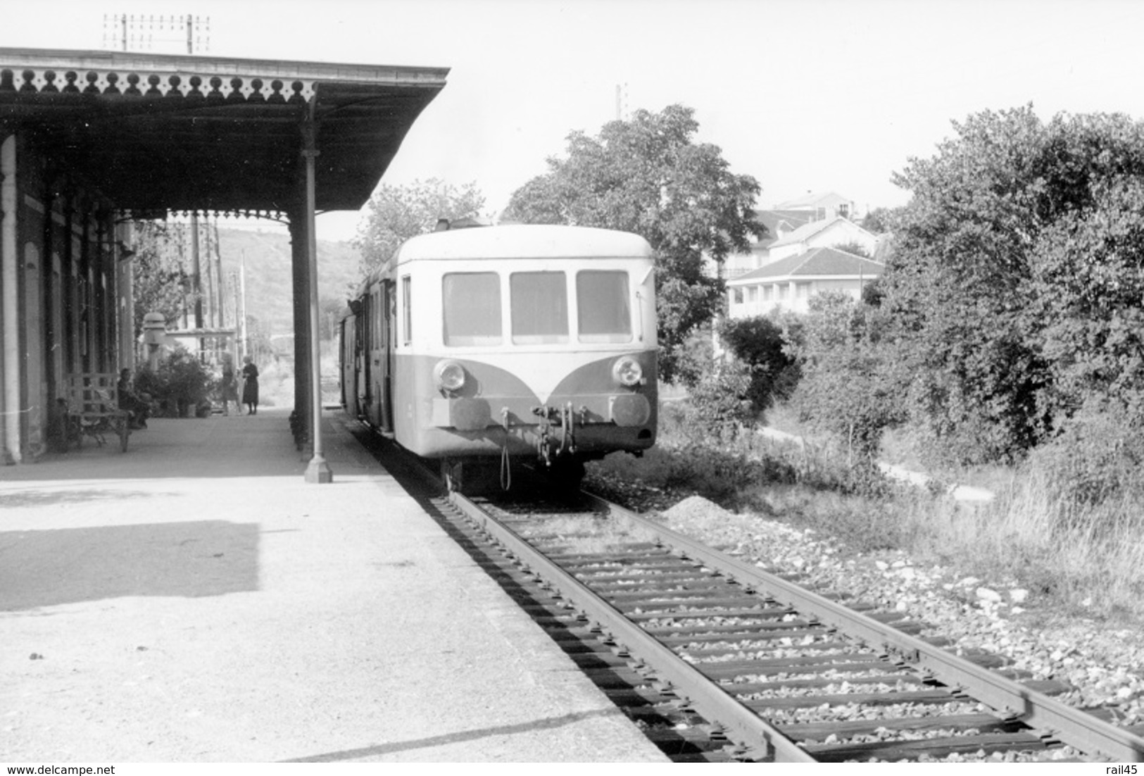 Cabenet. Autorail 150 Chevaux X 5500. Ligne Cahors - Capdenac. Cliché Jacques Bazin. 05-09-1973 - Eisenbahnen