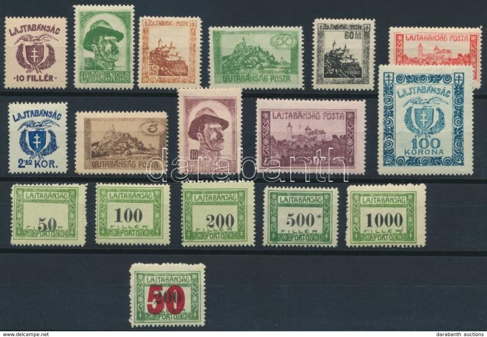 ** Nyugat-Magyarország VII. 1921 Teljes Sor (31.200) / Mi 69-79 + P1-6. Signed: Bodor - Altri & Non Classificati