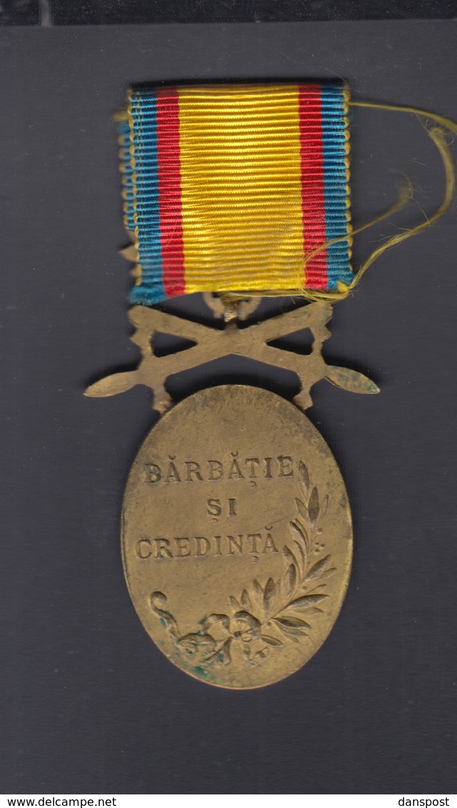 Romania Medal Carol I Barbatie Si Credinta - Adel