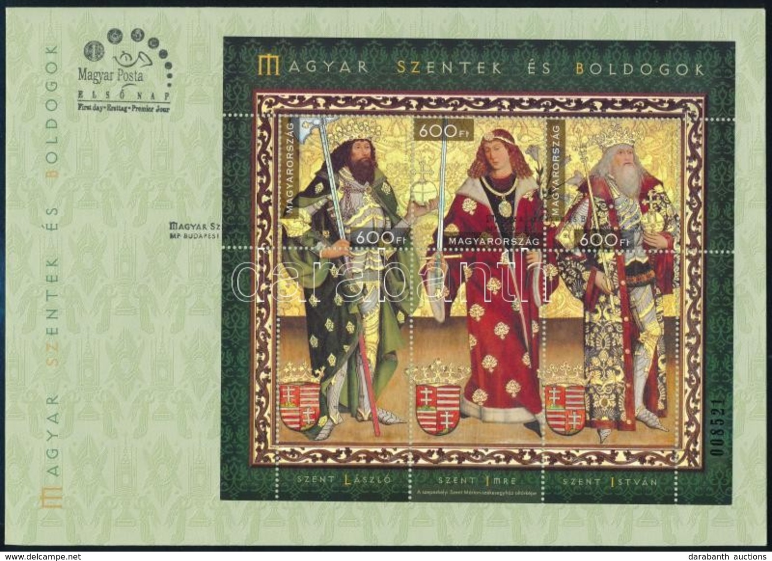 2013 Magyar Szentek és Boldogok (II.) Kisív Speciális Változat FDC-n - Altri & Non Classificati