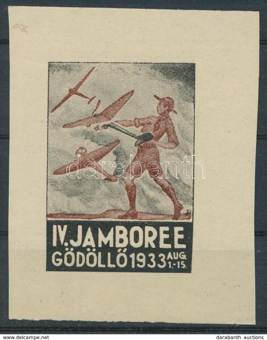 ** 1933/7a Cserkész IV. Jamboree Gödöllő, Repülők Emlékív (100.000) / Scout Jamboree - Altri & Non Classificati