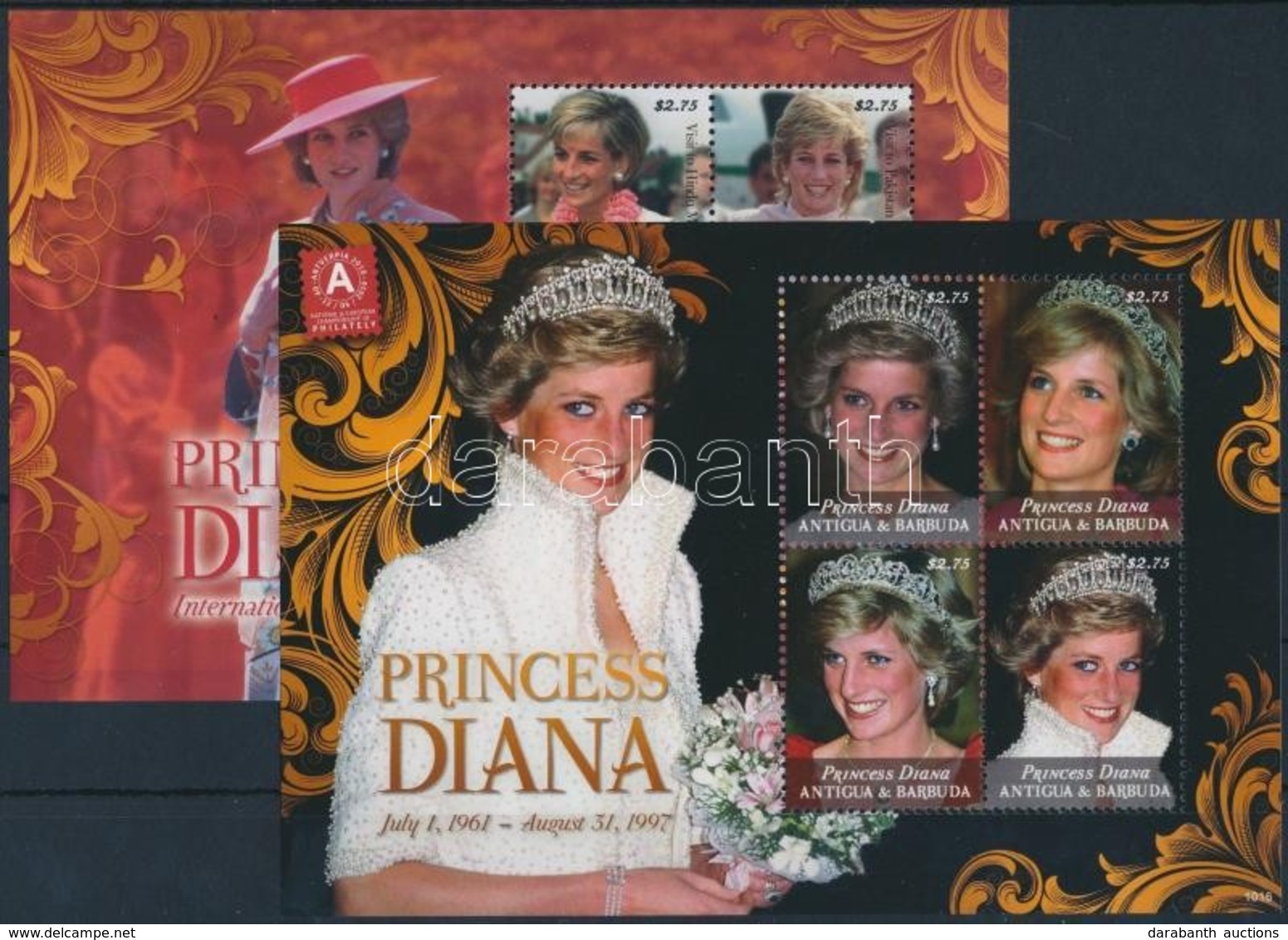 ** 2010 Diana Hercegnő Kisív Sor Mi 4797-4804 - Sonstige & Ohne Zuordnung