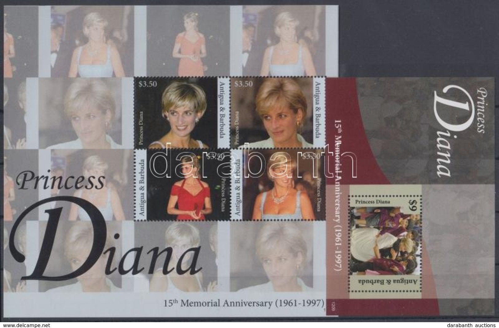 ** 2012 Diana Hercegnő Kisív Mi 5018-5021 + Blokk Mi 698 - Altri & Non Classificati