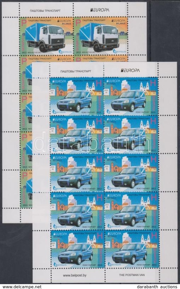 ** 2013 Europa CEPT Postai Járművek Kisívpár Mi 950-951 - Altri & Non Classificati