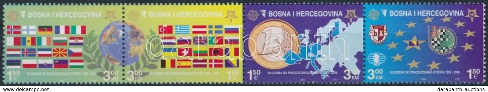 ** 2005 50 éves Az Europa CEPT Négyescsík Mi 419-422 - Altri & Non Classificati