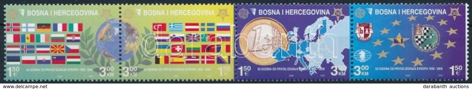 ** 2005 50 éves Az Europa CEPT Négyescsík Mi 419-422 - Altri & Non Classificati