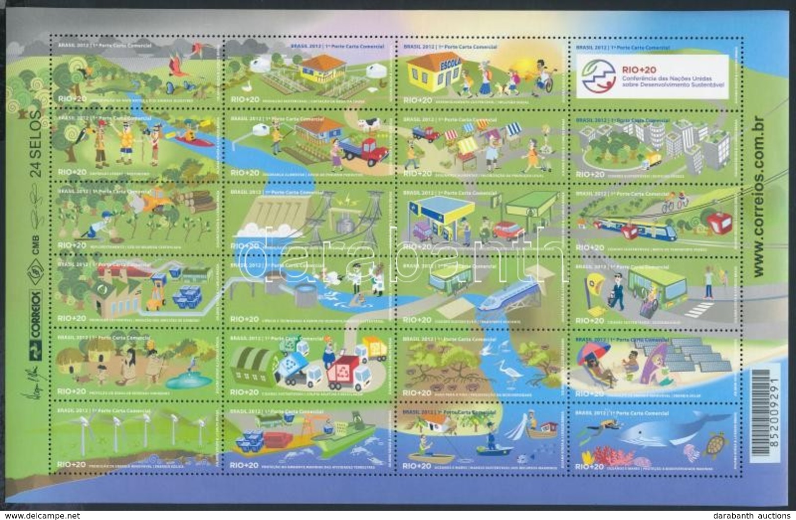 ** 2012 ENSZ Konferencia Kisív Mi 3996-4019 - Altri & Non Classificati