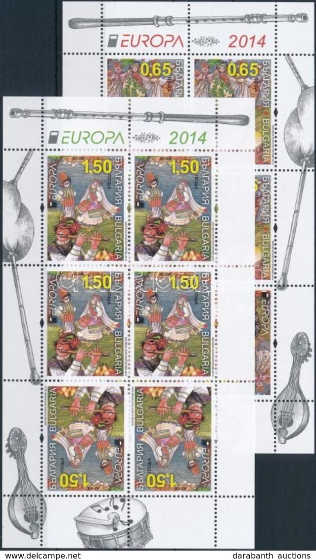 ** 2014 Europa CEPT Hangszerek Kisívpár Mi 5153-5154 - Sonstige & Ohne Zuordnung