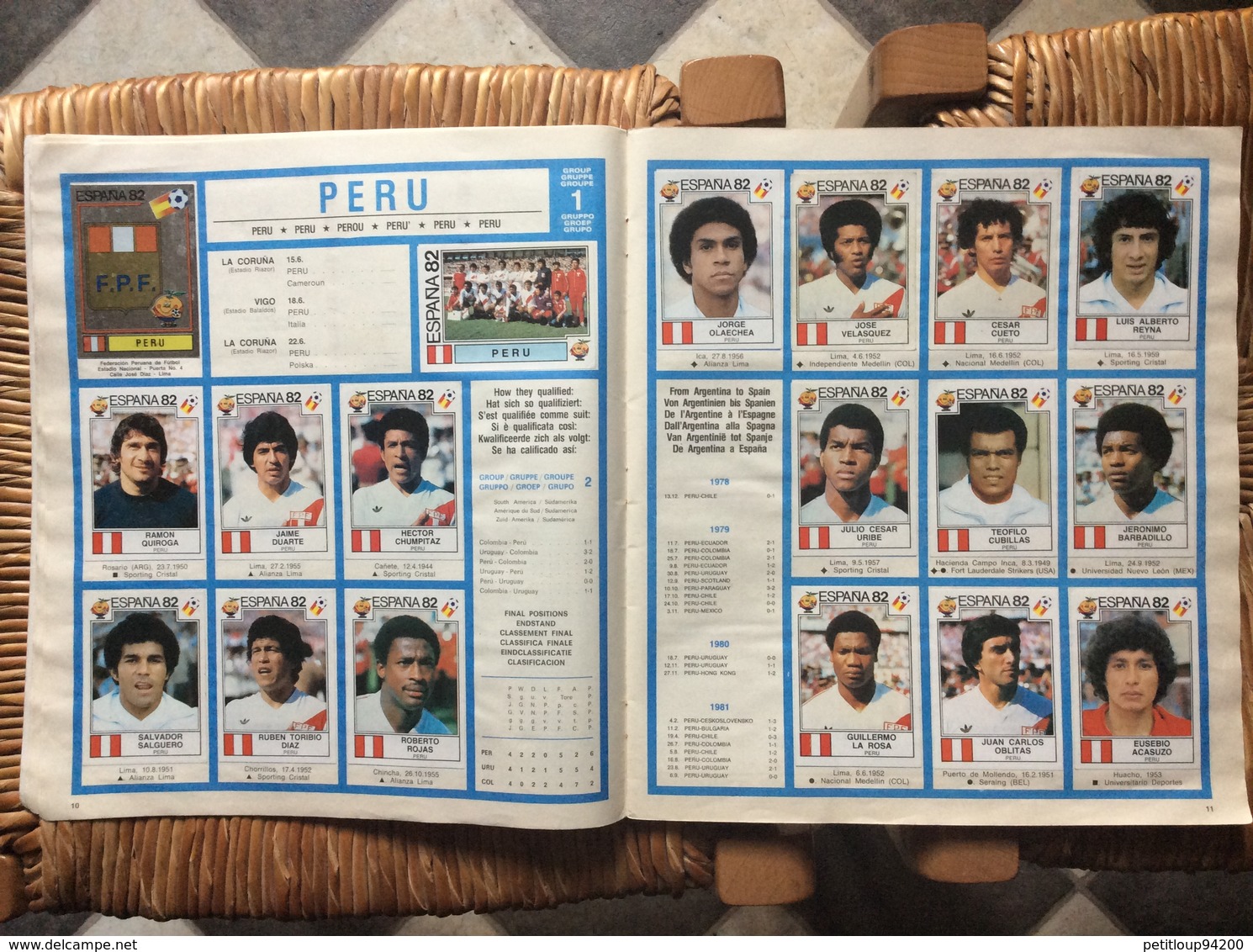 ALBUM PANINI  Espana 82  WORLD CUP