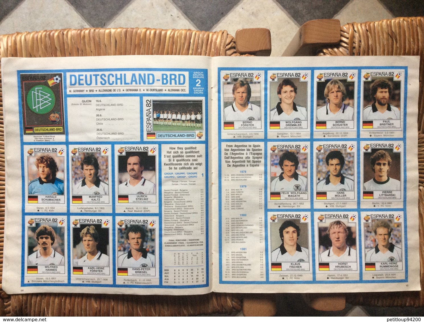 ALBUM PANINI  Espana 82  WORLD CUP