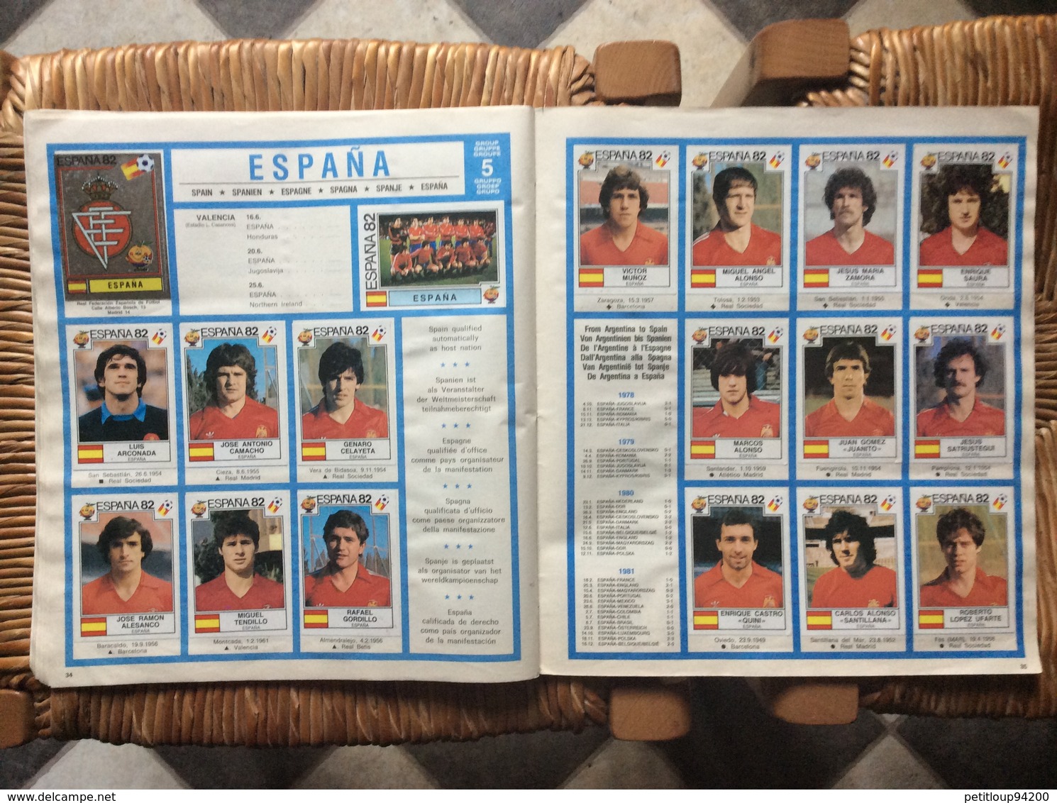 ALBUM PANINI  Espana 82  WORLD CUP