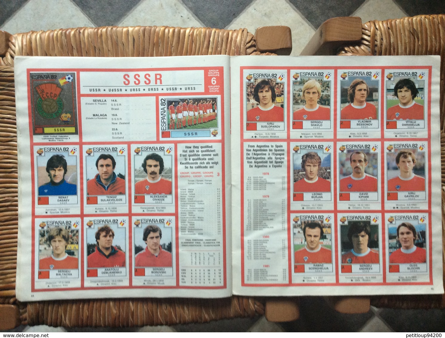 ALBUM PANINI  Espana 82  WORLD CUP