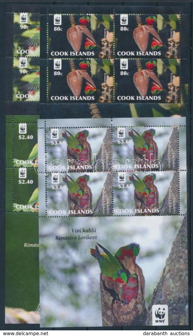 ** 2010 WWF: Papagájok Kisívsor Mi 1679-1682 - Altri & Non Classificati