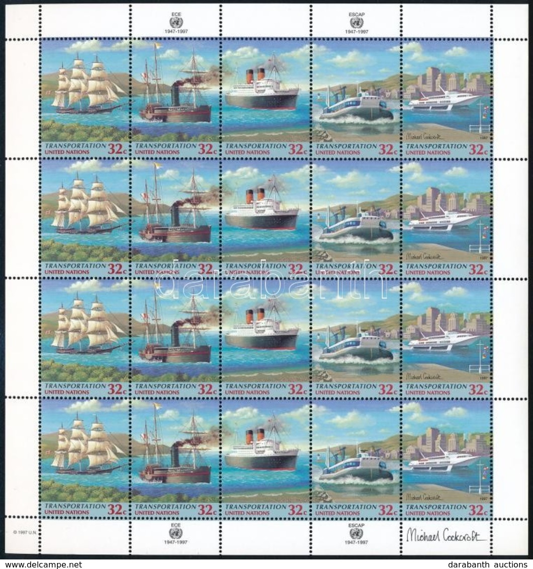 ** 1997 A Hajózás Fejlődése Kisív,
Development Of The Shipping Minisheet
Mi 741-745 - Altri & Non Classificati