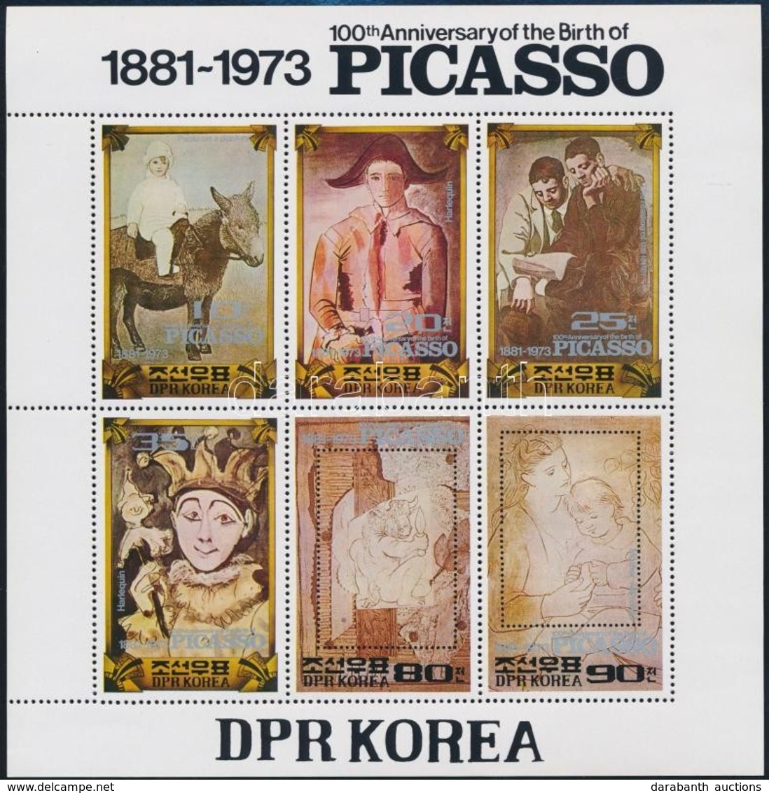 ** 1982 Picasso, Festmény Blokk,
Picasso, Painting Block
Mi 112 - Other & Unclassified