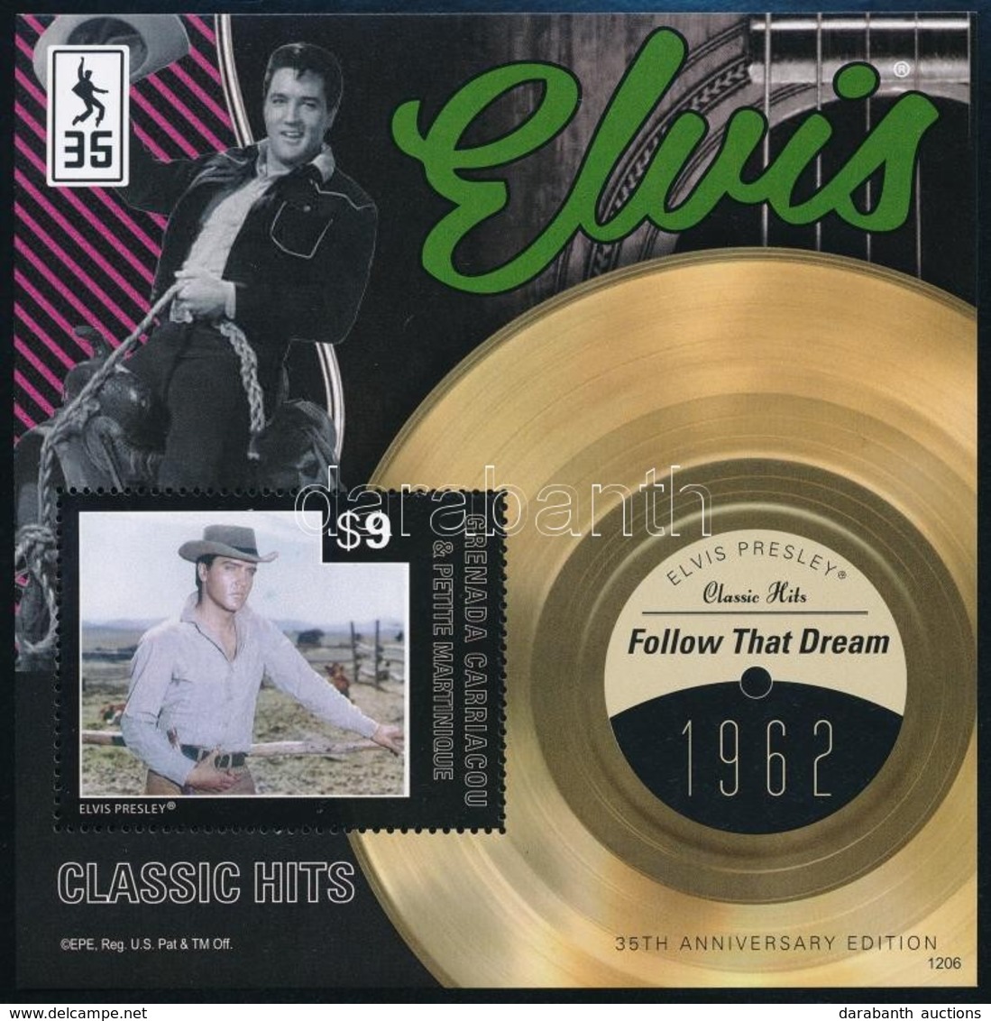 ** 2013 Elvis Presley 3 Db Blokk Mi 663-665 - Altri & Non Classificati