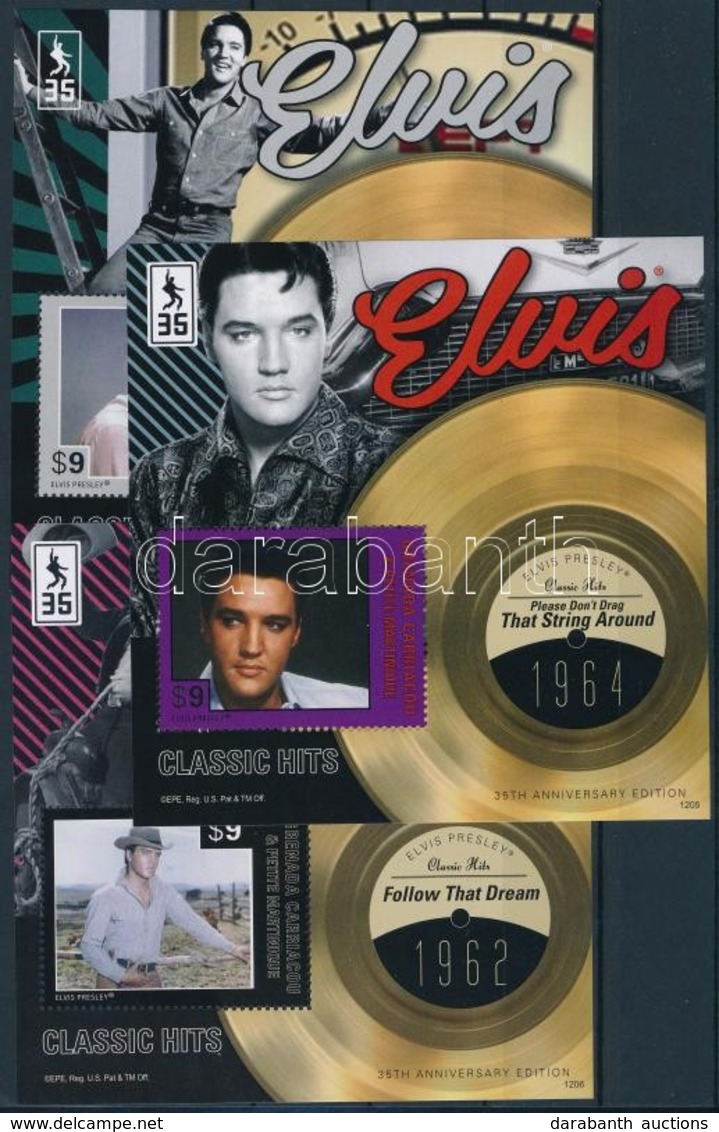 ** 2013 Elvis Presley 3 Db Blokk Mi 663-665 - Altri & Non Classificati