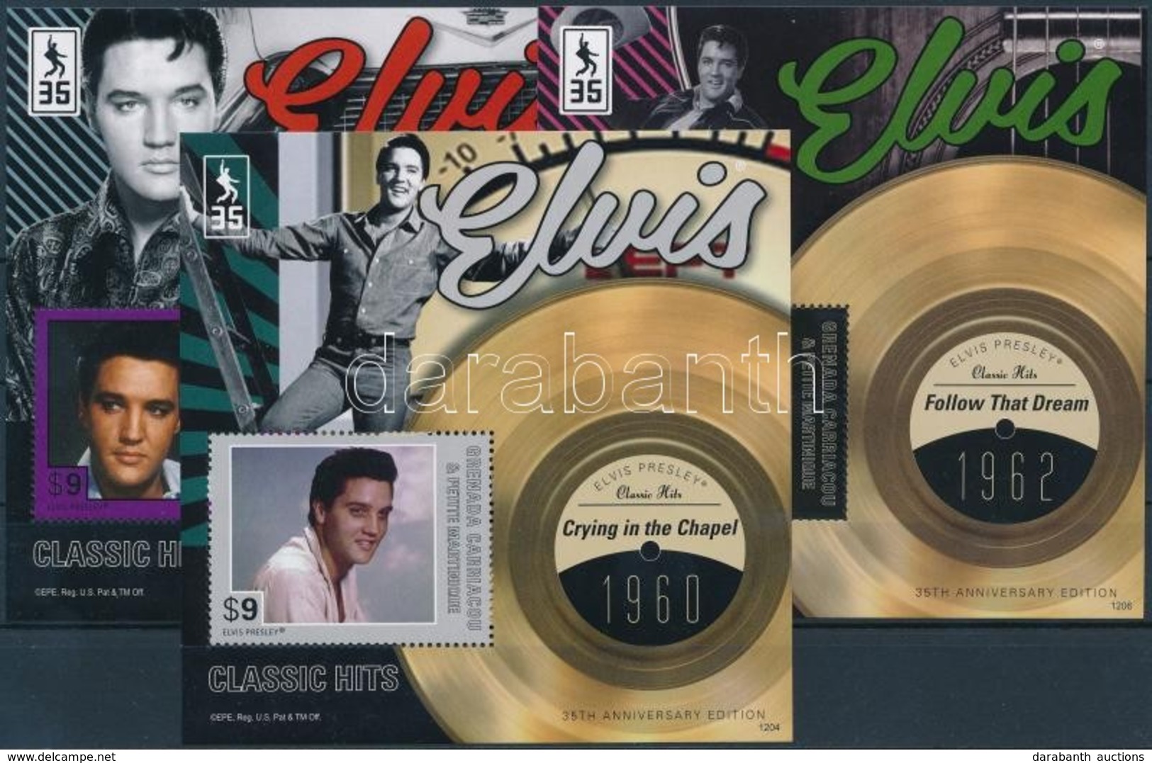 ** 2013 Elvis Presley 3 Db Blokk Mi 663-665 - Altri & Non Classificati