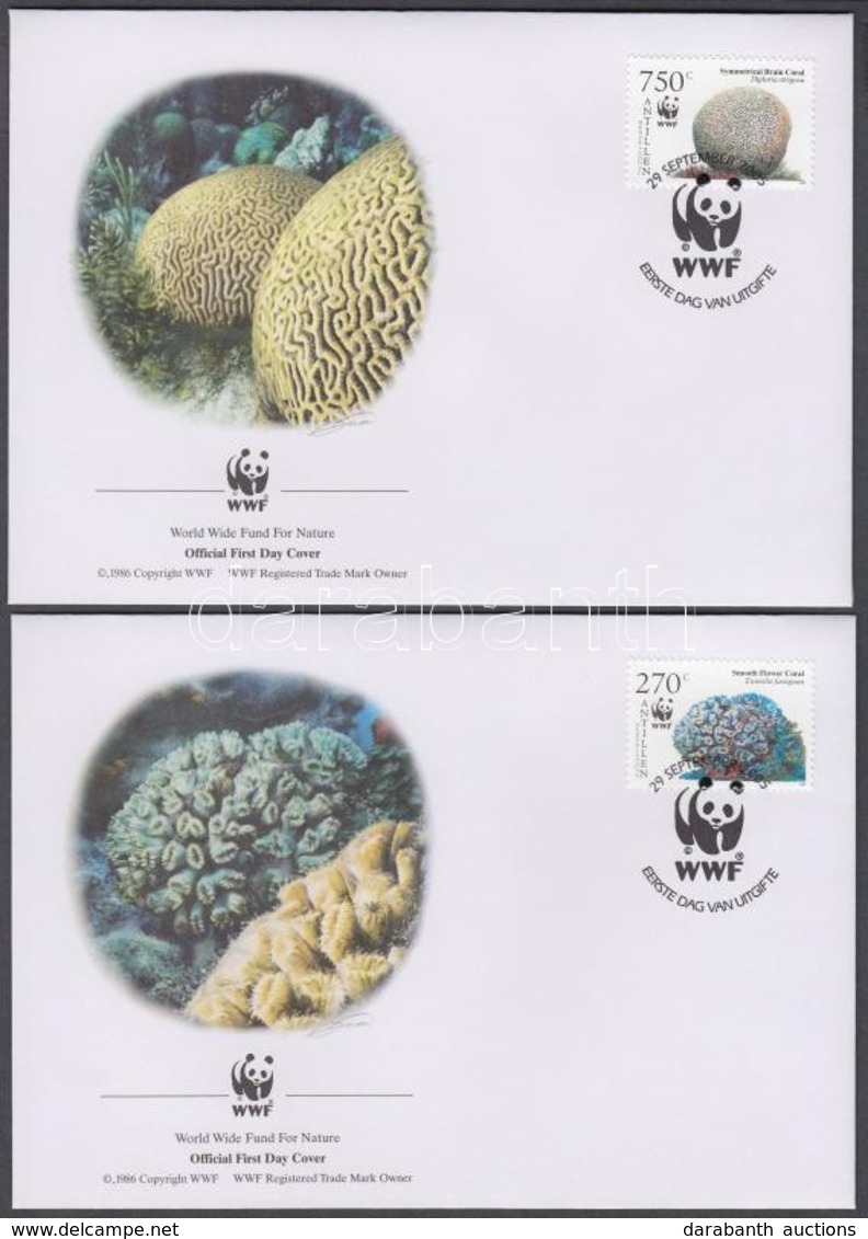 2005 WWF: Korallok Sor 4 Db FDC-n Mi 1401-1404 - Altri & Non Classificati