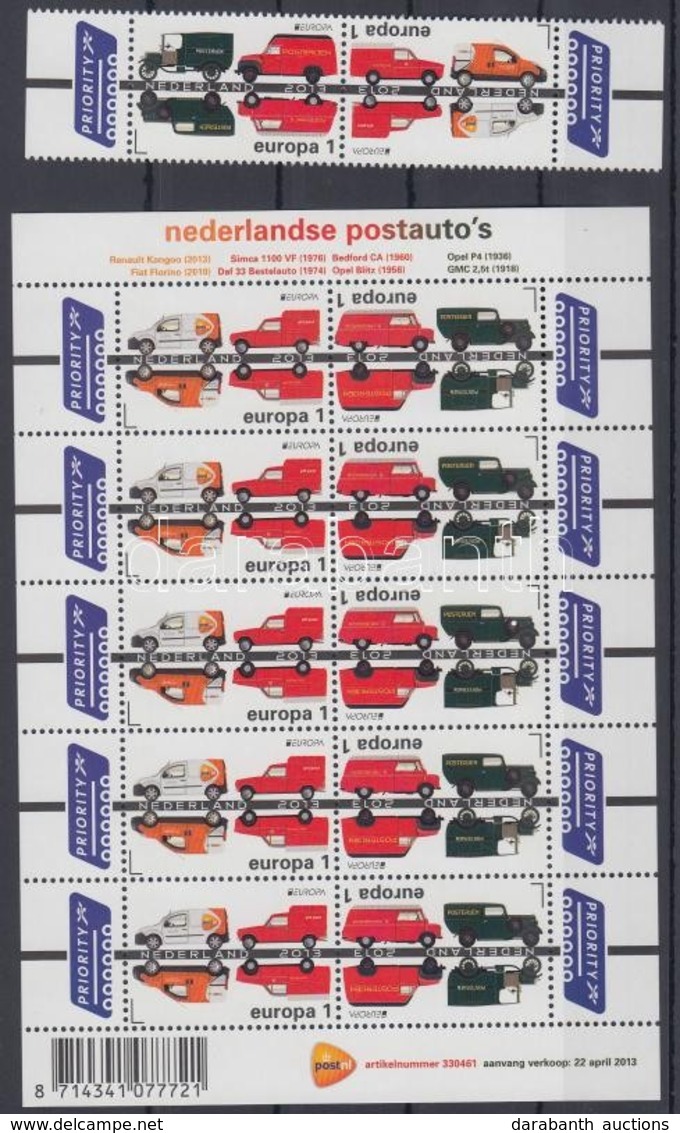 ** 2013 Europa CEPT Postai Járművek ívszéli Pár + Kisív Mi 3104-3105 - Altri & Non Classificati