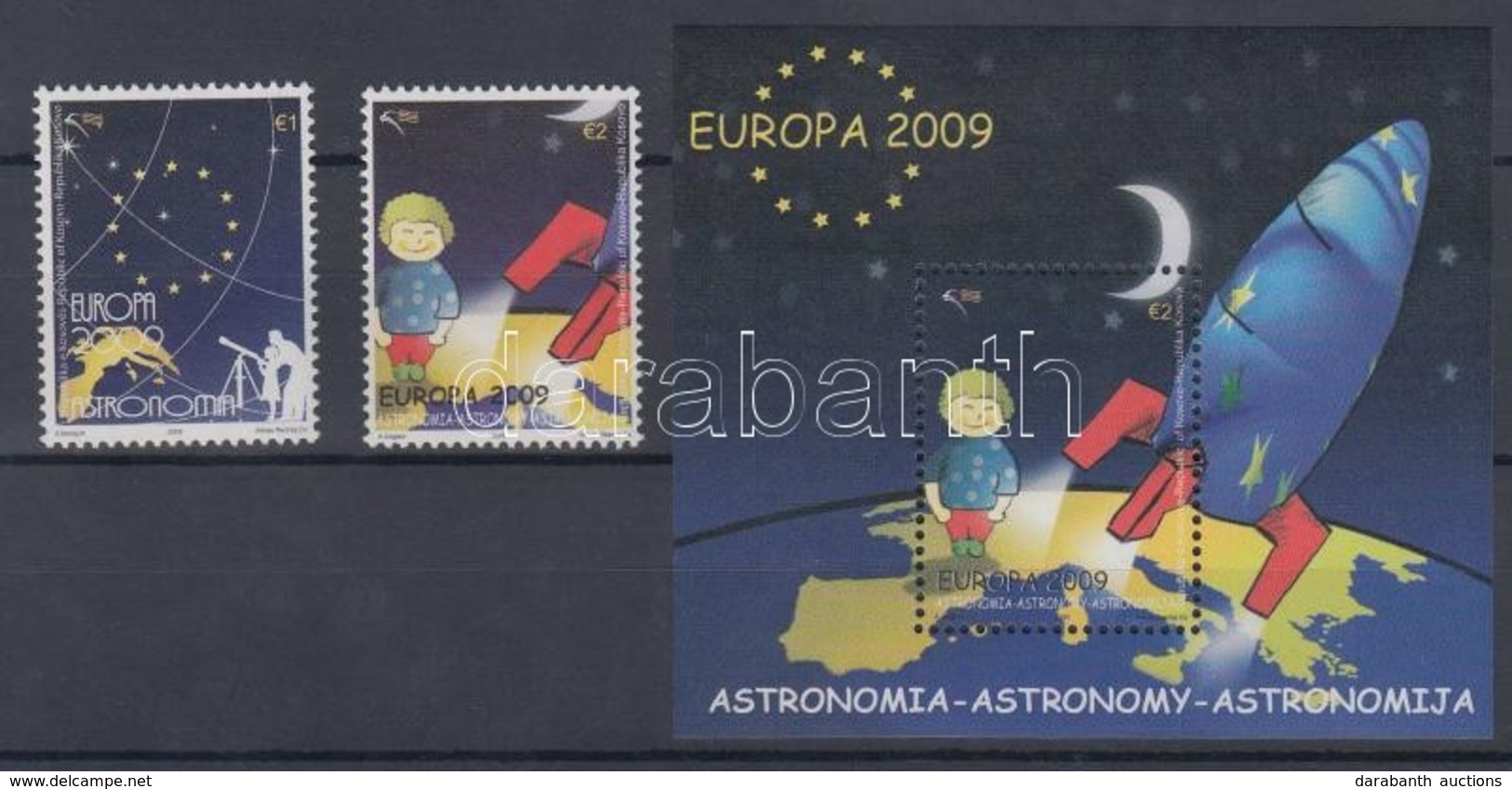 ** 2009 Europa CEPT: Csillagászat Sor Mi 132-133 + Blokk Mi 11 - Altri & Non Classificati