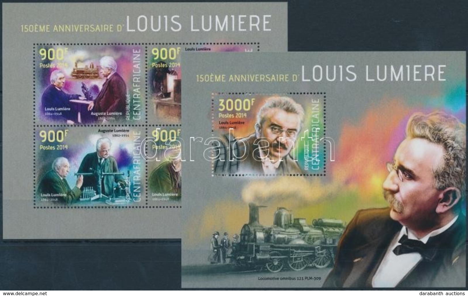 ** 2014 Louis Lumiere Kisív Mi 4565-4568 + Blokk Mi 1126 - Andere & Zonder Classificatie