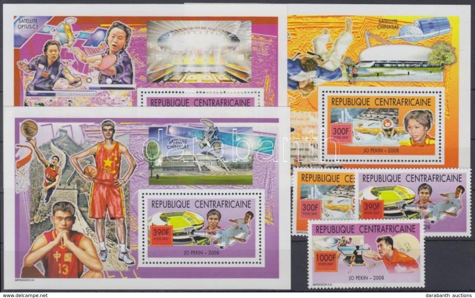 ** 2007 Olimpia Peking Sor Mi 2941-2943 + Blokksor Mi 686-688 - Altri & Non Classificati