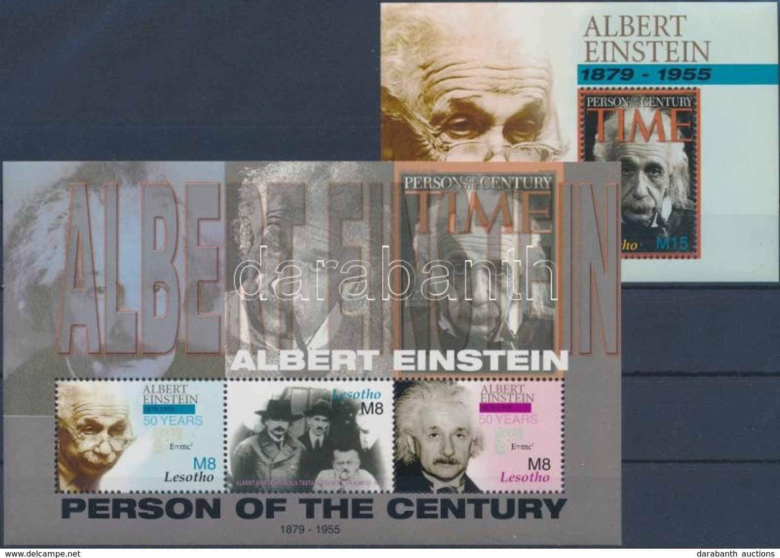** 2005 Albert Einstein Kisív Mi 1943-1945 + Blokk 201 - Altri & Non Classificati