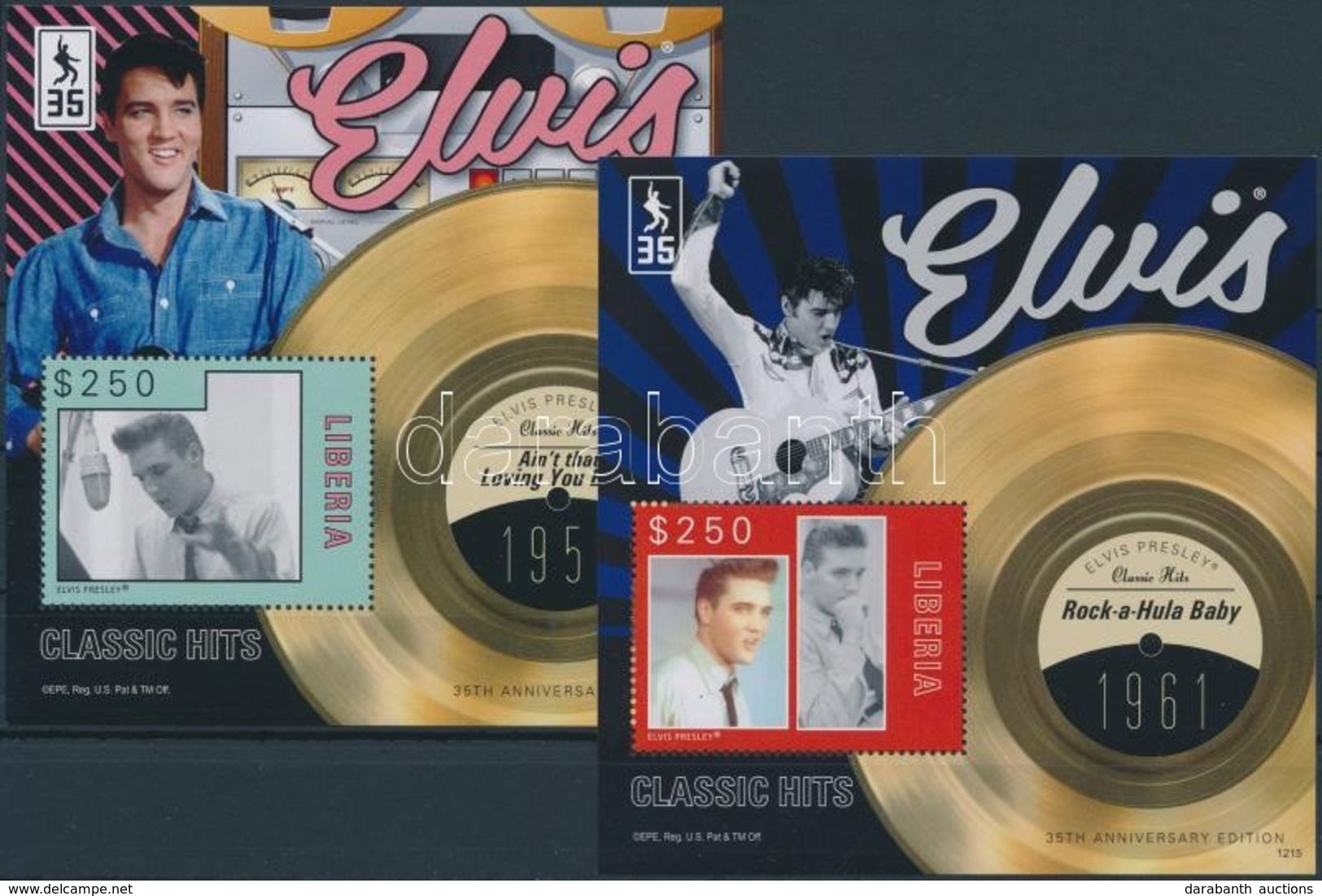 ** 2012 Elvis Presley Blokksor Mi 630-634 - Altri & Non Classificati