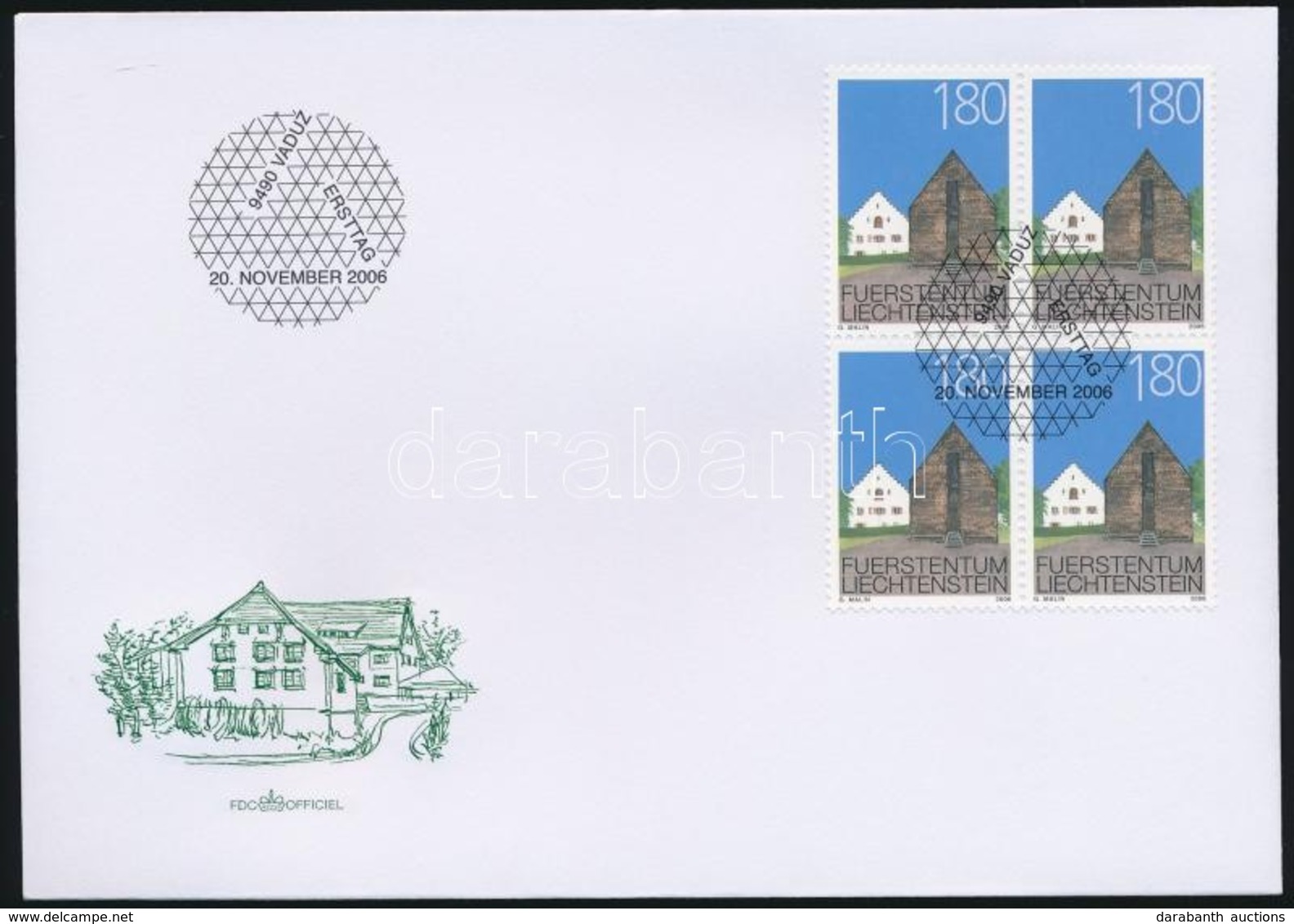 2006 Városkép Négyestömb Mi 1434 FDC-n - Altri & Non Classificati