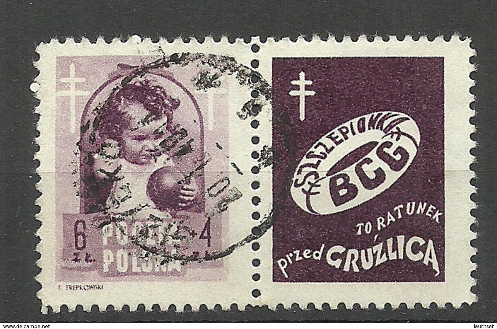 POLEN Poland 1948 Michel 513 Zf O - Gebraucht