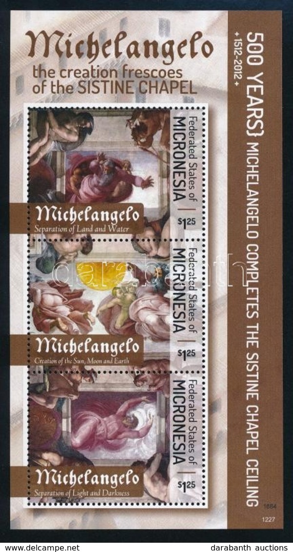 ** 2012 Michelangelo Festmények Kisívsor Mi 2404-2410 - Altri & Non Classificati