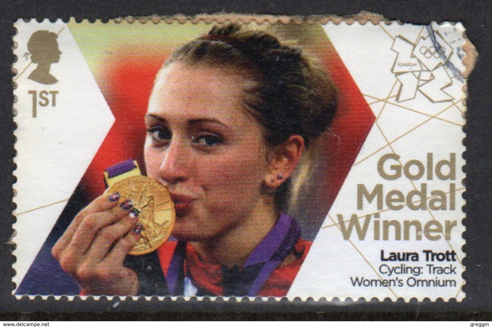 Great Britain 2012 Olympics Gold Medal Winners For Cycling Fine Used. - Used Stamps