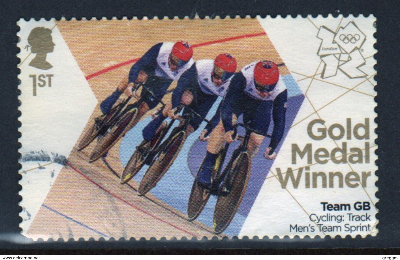 Great Britain 2012 Olympics Gold Medal Winners For Cycling Fine Used. - Used Stamps