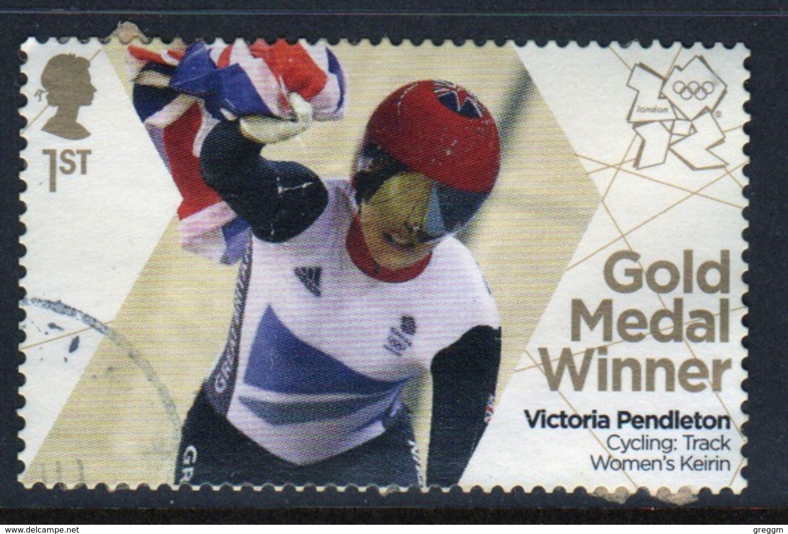 Great Britain 2012 Olympics Gold Medal Winners For Cycling Fine Used. - Used Stamps