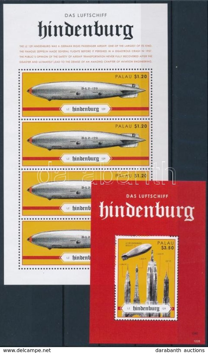 ** 2012 A Hindenburg Léghajó Katasztrófájának 75. évfordulója Kisív Mi 3257 + Blokk Mi 274 - Altri & Non Classificati