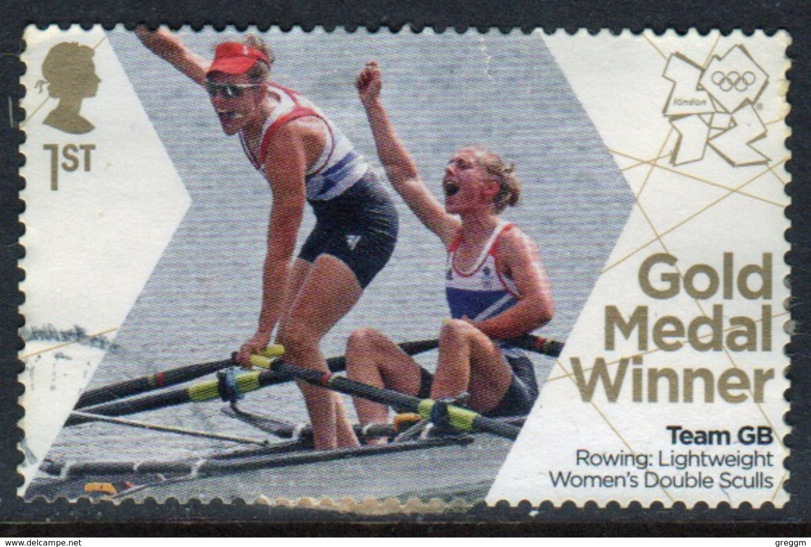 Great Britain 2012 Olympics Gold Medal Winners For Rowing Fine Used. - Used Stamps