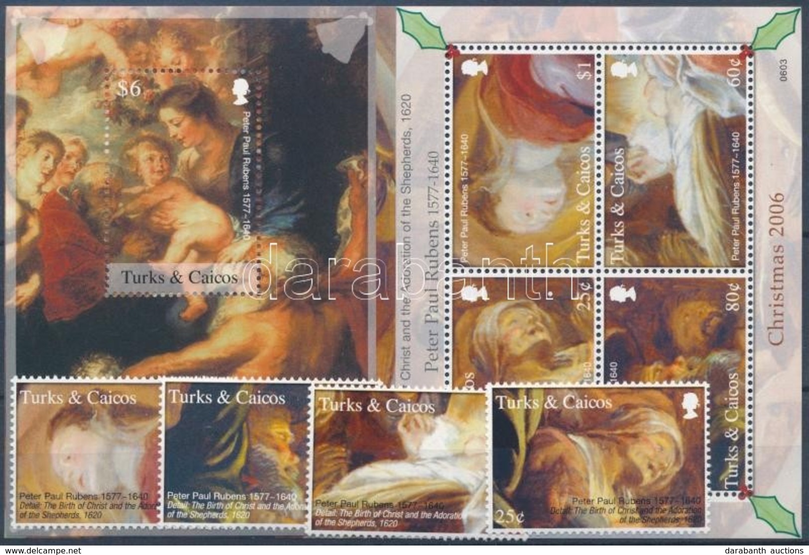 ** 2006 Karácsony: Rubens Festmények Sor + Kisív Mi 1824-1831 + Blokk Mi 232 - Altri & Non Classificati